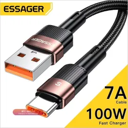Кабель зарядный Essager 7A USB Type-C, 66 Вт