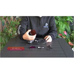 Расширительный зажим DIVEVOLK SeaTouch 4 MAX и набор фильтров для дайвинга для смартфонов IPhone и Android