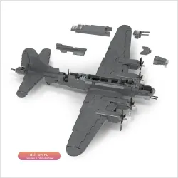 BuildMoc набор строительных блоков B-17