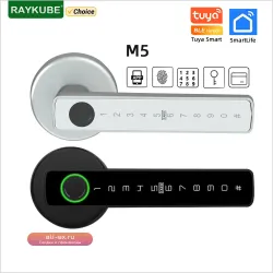 RAYKUBE M5 Замок Отпечатков Пальцев Tuya BLE Цифровой Электронный Замок С Паролем IC-Card Smartlife App Разблокировка Для Ста...