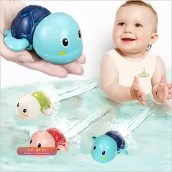 Детские Игрушки Для Ванной Кит И Черепаха Заводные Игрушки Для Игр В Воде Для Детей Пляжный Бассейн Веселые Классические Плав...