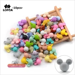 LOFCA Силиконовые бусины для мыши 10 шт.