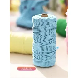 Хлопковый макраме шнур 2 мм 100 м