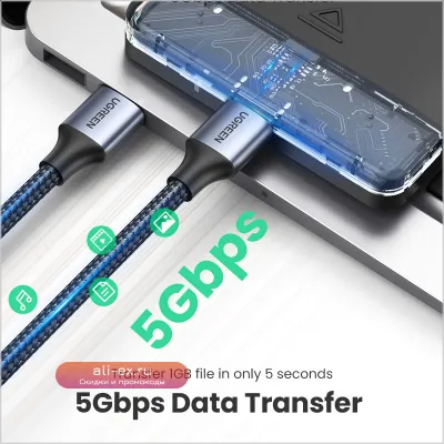 Ugreen USB 3.0 кабель удлинитель