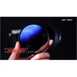 K&F Concept Многослойный круговой поляризационный фильтр для объектива 37/40.5/43/49/52/55/58/62/67/72/77/82 мм