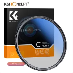 K&F Concept Многослойный круговой поляризационный фильтр для объектива 37/40.5/43/49/52/55/58/62/67/72/77/82 мм