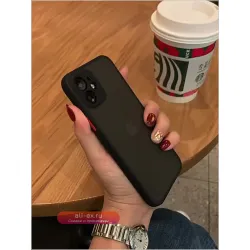 Противоударный матовый чехол для iPhone 11 12 13 14 Pro Max Mini X XR XS 7 8 Plus, мягкий силиконовый бампер, прозрачный жесткий чехол для ПК