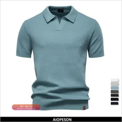 AIOPESON мужская вискозная поло shirt