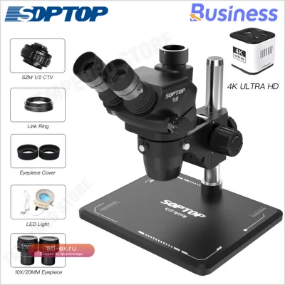 SOPTOP Тринокулярный HD-микроскоп 6.7-4.5X 150 мм