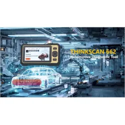 Thinkcar Thinkscan 662 диагностические инструменты ECM/TCM/SRS/ABS 4 системы OBD2 сканер 12 сбросов пожизненное бесплатное обновление CANFD инструменты сканирования