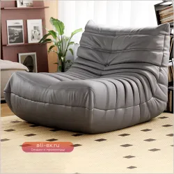 Кресло-мешок для взрослых Fireside Chair Удобный ленивый напольный диван Одноместный диван Диван-мешок из пены с эффектом памяти Диван-мешок для гостиной