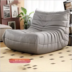 Кресло-мешок для взрослых Fireside Chair Удобный ленивый напольный диван Одноместный диван Диван-мешок из пены с эффектом памяти Диван-мешок для гостиной