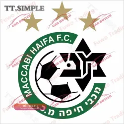 Водонепроницаемые и солнцезащитные наклейки Maccabi Haifa, Израильские наклейки для автомобиля и мотоцикла, персонализированная поддержка настройки