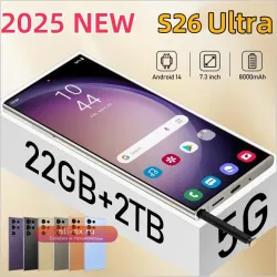 2025 НОВЫЙ смартфон S26 Ultra, оригинальные мобильные телефоны 7,3 дюйма Celulares Android, разблокированные мобильные телефоны 5G Dual Sim, глобальная версия