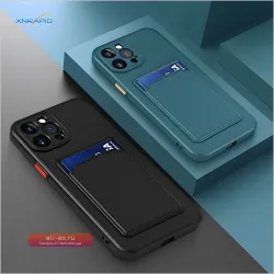 Мягкий силиконовый чехол-кошелек Funda для iPhone 15, 14, 11, 13, 12 Pro Max Plus, держатель для карт, задняя крышка, защитные аксессуары
