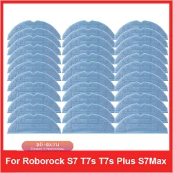Для Roborock S7 S70 S75 S7Max S7MaxV T7s T7s Plus подушечка для швабры пылесос робот швабра тряпки Запчасти тряпки для швабры аксессуары
