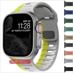 Мягкий Силиконовый Ремешок Для Apple Watch, Универсальный Спортивный Браслет Ultra 2, 49 Мм, 44 Мм, 45 Мм, 42 Мм