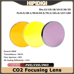 Фокусирующая линза HIPIDIGI JGS1 Quartz для CO2 лазера