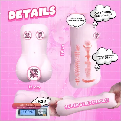 Ash Ball Itty Bitty Titties Neko Mini-Torso Onahole Игрушки для взрослых для мужчин 18+ Игрушка для самостоятельного удовольствия Мастурбатор Карманный OH-OT-191
