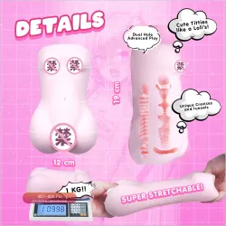 Ash Ball Itty Bitty Titties Neko Mini-Torso Onahole Игрушки для взрослых для мужчин 18+ Игрушка для самостоятельного удовольствия Мастурбатор Карманный OH-OT-191