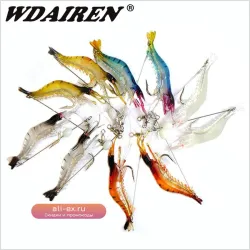 WDAIREN Светящиеся мягкие приманки-креветки