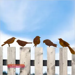 Пять ржавых птиц для сада