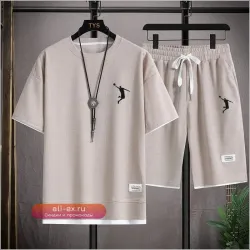 Мужской комплект футболка и шорты Calvin Klein хлопок