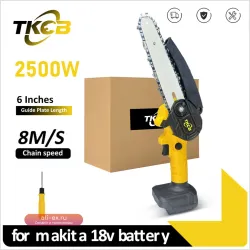 Беспроводная цепная пила TKCB 6 дюймов для аккумулятора Makita 18В