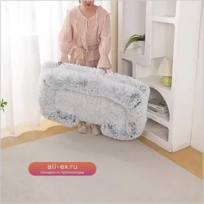 Зимний диван-кровать для собак Coral Fleece