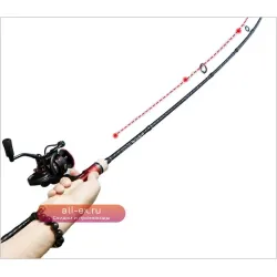 Ультралегкое карбоновое удилище для спиннинга, форели и карпа Rod Fishing 2 Sections 