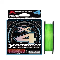 Плетеный шнур YGK X4 Stander Braid PE для рыбалки (карп, басс), 150/200м 
