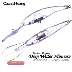 **Незакрашенные заготовки воблеров Chan'sHuang 13.5см, 12.8г для самостоятельной покраски** 