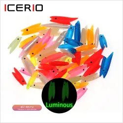 Силиконовая головка для оснастки Сабики ICERIO (2/3 см, светящаяся) 