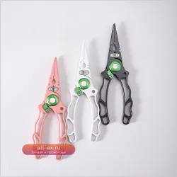 Рыболовные плоскогубцы Barbie Pink из вольфрамовой стали - Многофункциональный инструмент рыболова с захватом для рыбы, высокая прочность, EDC