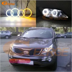 Ultra Bright A/W Switchback LED Ангельские глазки для Kia Sportage 3 SL (2010-2015) с функцией дневного ходового огня и поворотника