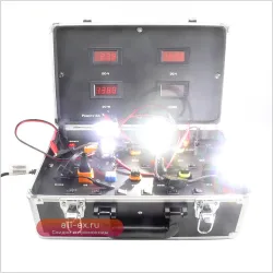Многофункциональный тестер автомобильных фар LED/HID 110-265В с дисплеем мощности и тока