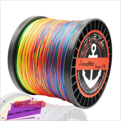 Крепкая плетёная леска Jioudao Series 300-1500м, 9 нитей, 20-200LB, мультифиламент PE для карповой рыбалки