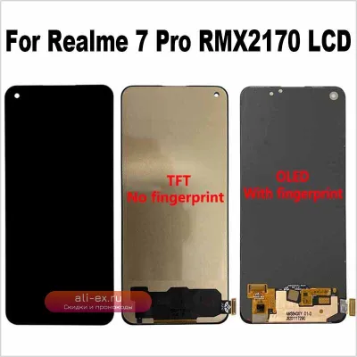Дисплей в сборе с сенсорным экраном для Realme 7 Pro RMX2170