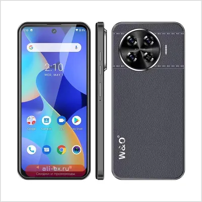 Смартфон W&O X300 Ultra-Thin, 4G, Android, 6.53", Dual SIM, 4GB+64GB, 4800mAh, 13MP