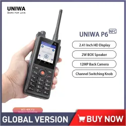 UNIWA P6 - Защищенный Смартфон-Рация DMR/Аналоговый с PTT, NFC и Android 9