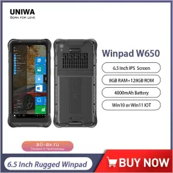 Защищенный планшет UNIWA WinPad W650 6.5" 8GB/128GB Quad Core 4G LTE Windows PDA