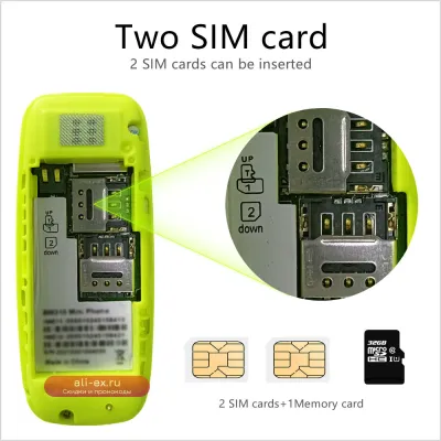 BM310 Супер Мини Телефон GSM Dual SIM, Черный