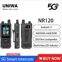 UNIWA NR120 5G Black: Защищенный Смартфон с Рацией, IPS Экраном, Android 13 и Батареей 5000 мАч (2025)