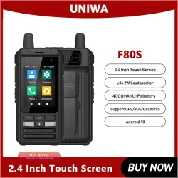 Смартфон UNIWA F80S, Android 10, 1GB/8GB, IP54, рация, Dual SIM, 4000mAh