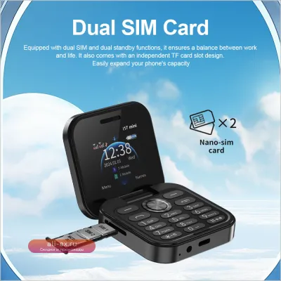 2024 SERVO i17 Mini Dual SIM: Компактный раскладной телефон 2G с Magic Voice