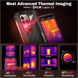 Ulefone Power Armor 18T Ultra 5G: Защищённый смартфон 512 ГБ, 24 ГБ ОЗУ, с тепловизионной камерой