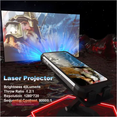 Unihertz 8849 Tank 2: Смартфон для Экстремалов с Проектором, 22GB/256GB, 108MP Камерой, Ночным Видением и Фонарем для Кемпинга