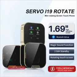 NEW SERVO i19 Rotate: Мини-смартфон с сенсорным экраном 1.69", двумя SIM-картами и FM-радио