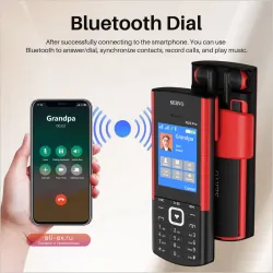 SERVO R25 PRO: Мобильный телефон 2G с записью звонков, Bluetooth, 2 SIM, фонариком и экраном 2.4"