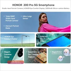 HONOR 200 Pro 5G: Смартфон 2024 с камерой 50 Мп, зарядкой 100 Вт и экраном 120 Гц